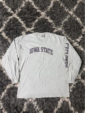 Vintage 90s Iowa State Cyclones Jerzees Sweatshirt Adult XL Gray Crewneck